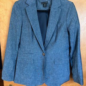 Classic Cotton Denim Blazer // Willi Smith Women's Size M